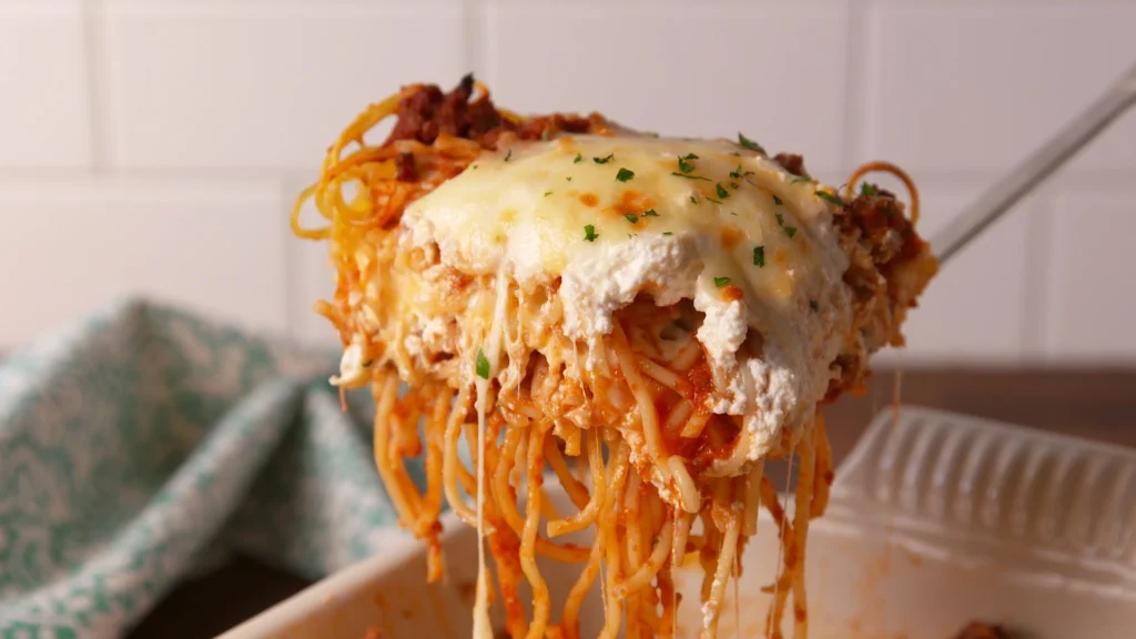 What's the difference between lasagna and baked spaghetti?