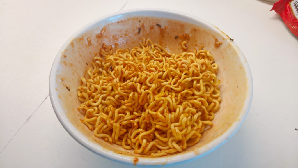 2x spicy noodles