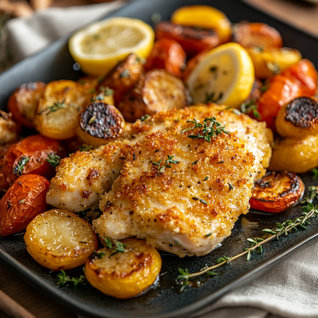 Where did parmesan crusted chicken originate?