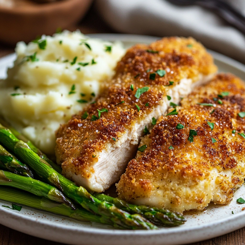 Parmesan crusted chicken