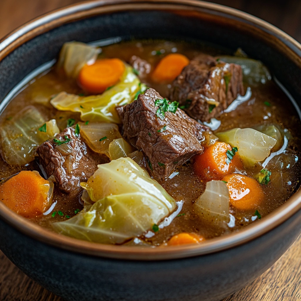 beef and cabbage soup