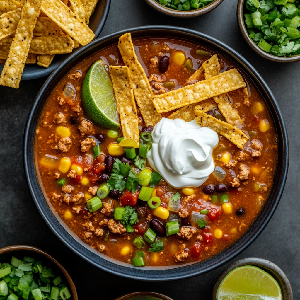 Easy Taco Soup Recipe