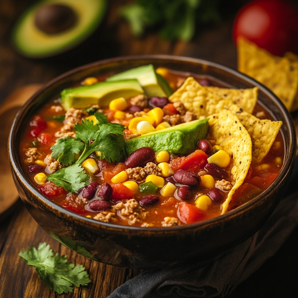 What nutrients are in taco soup