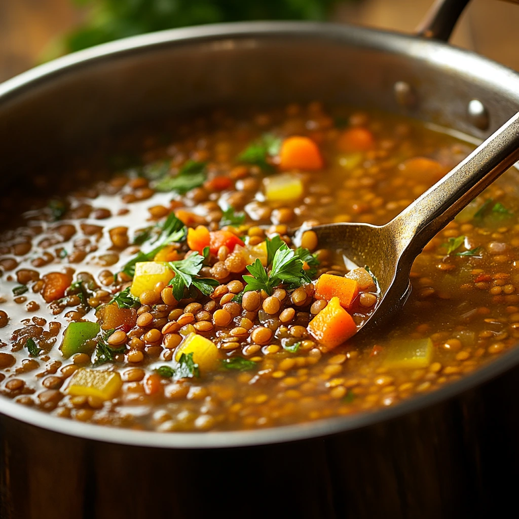 Do you cook lentils before adding to soup?